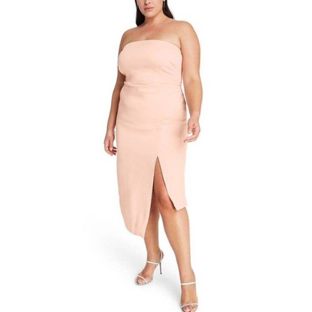 CUSHNIE x Target Blush Asymmetrical Dress Size 16